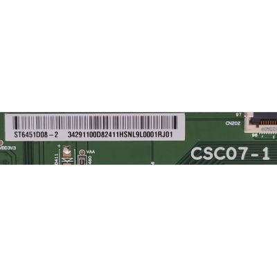 T-CON PARA TV TCL / NUMERO DE PARTE ST6451D08-2 / CSC07-1 / 34291100D82411HSNL9L0001RJ01 / DISPLAY ST6451D08-2 VER.2.1 / MODELO 65R655	 - Imagen 2